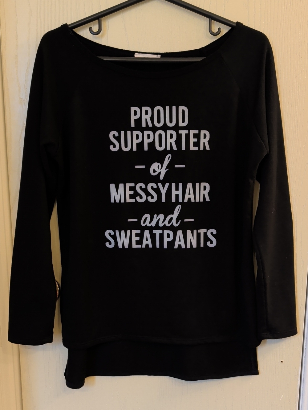 Crescent Graphic Sweatshirt Size M | Messy Hair & Sweatpants